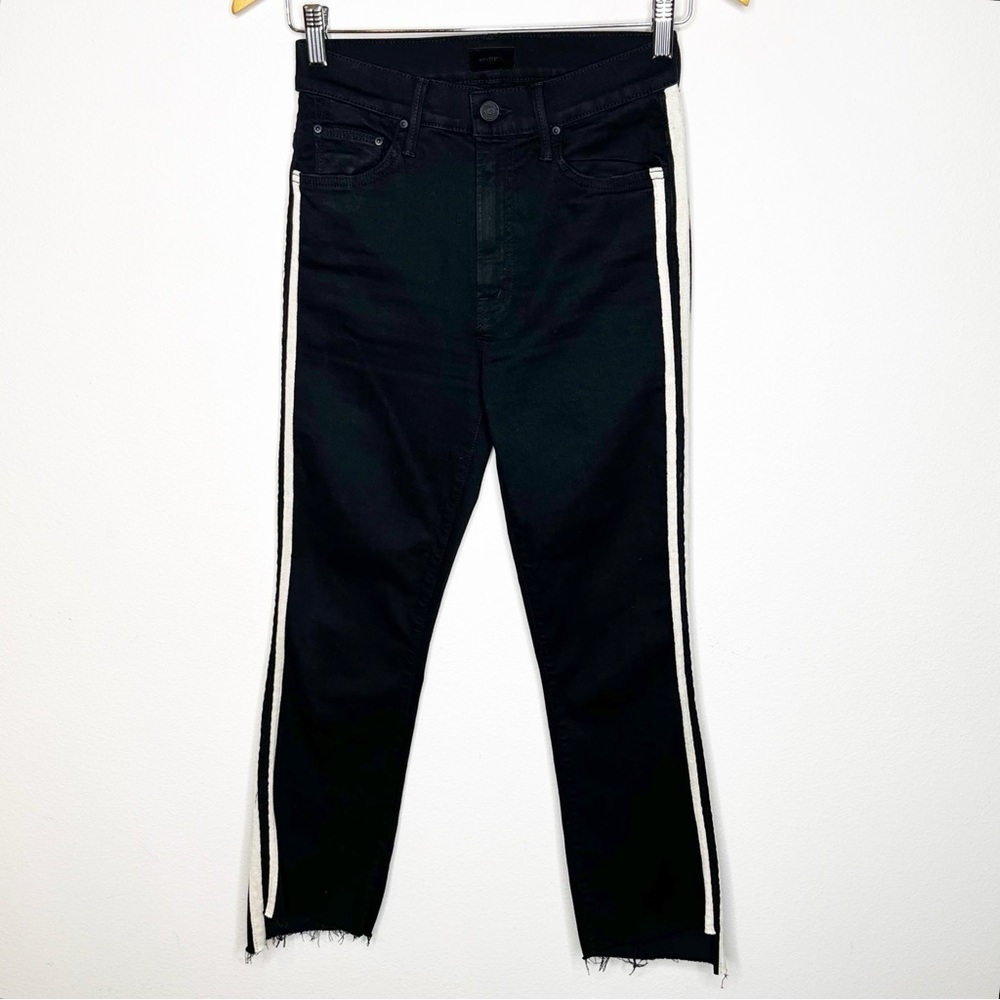 Mother Jeans Insider Crop Step Fray Guilty Racer Stripe - Picture 5 of 13